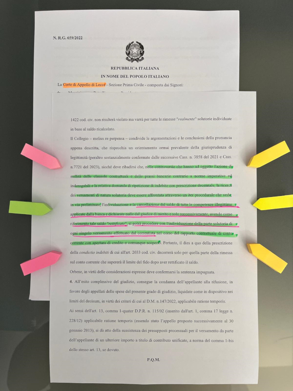Il fido di fatto nella prescrizione del conto corrente